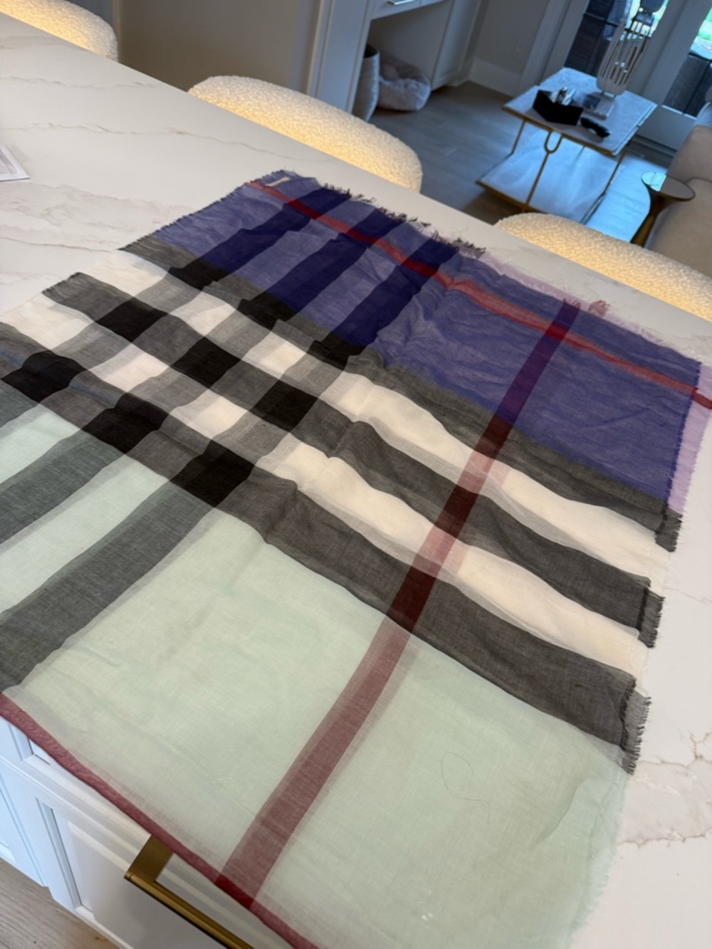 Burberry gauze scarf